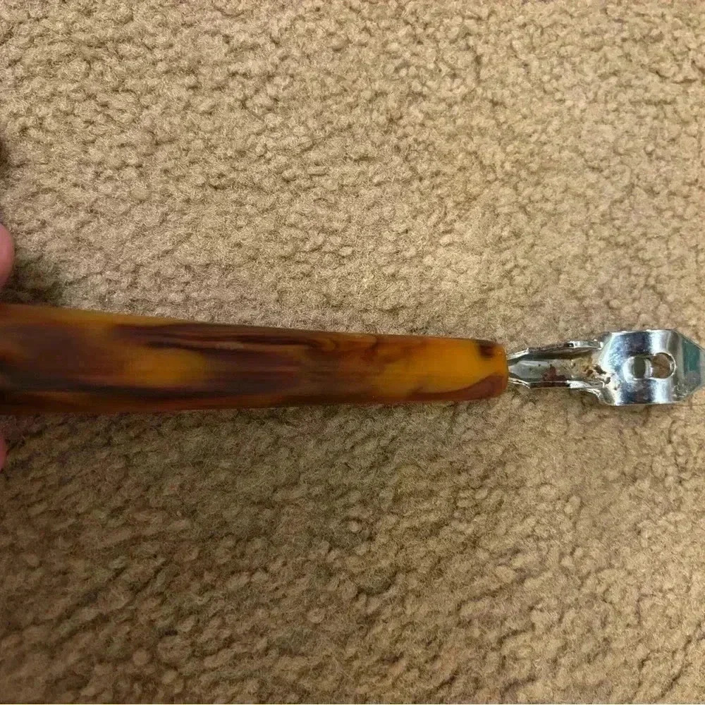 Vintage Marbleized Bakelite Bottle Opener - Picture 3 of 10